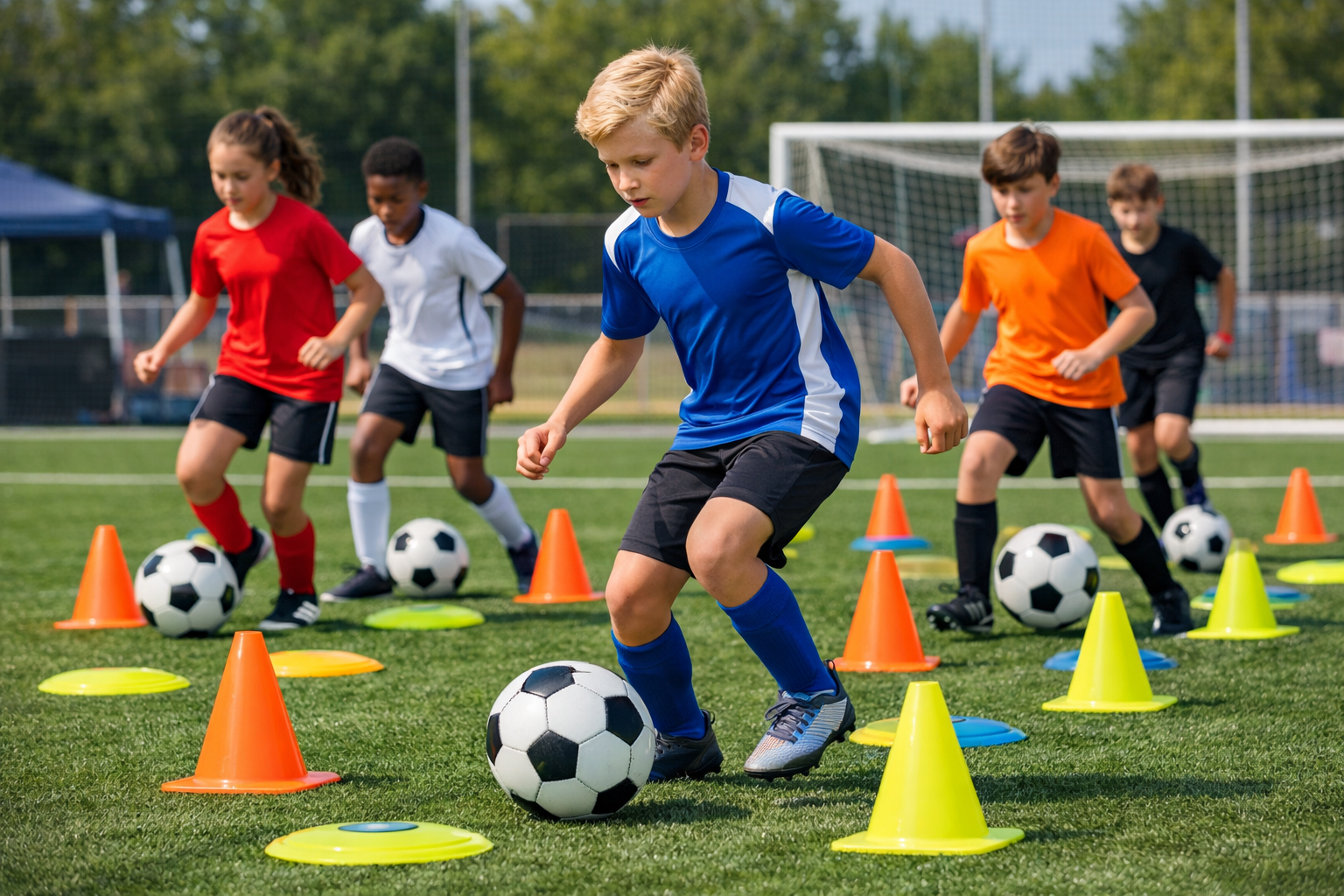 Youth soccer skills development camp ages 10-13
